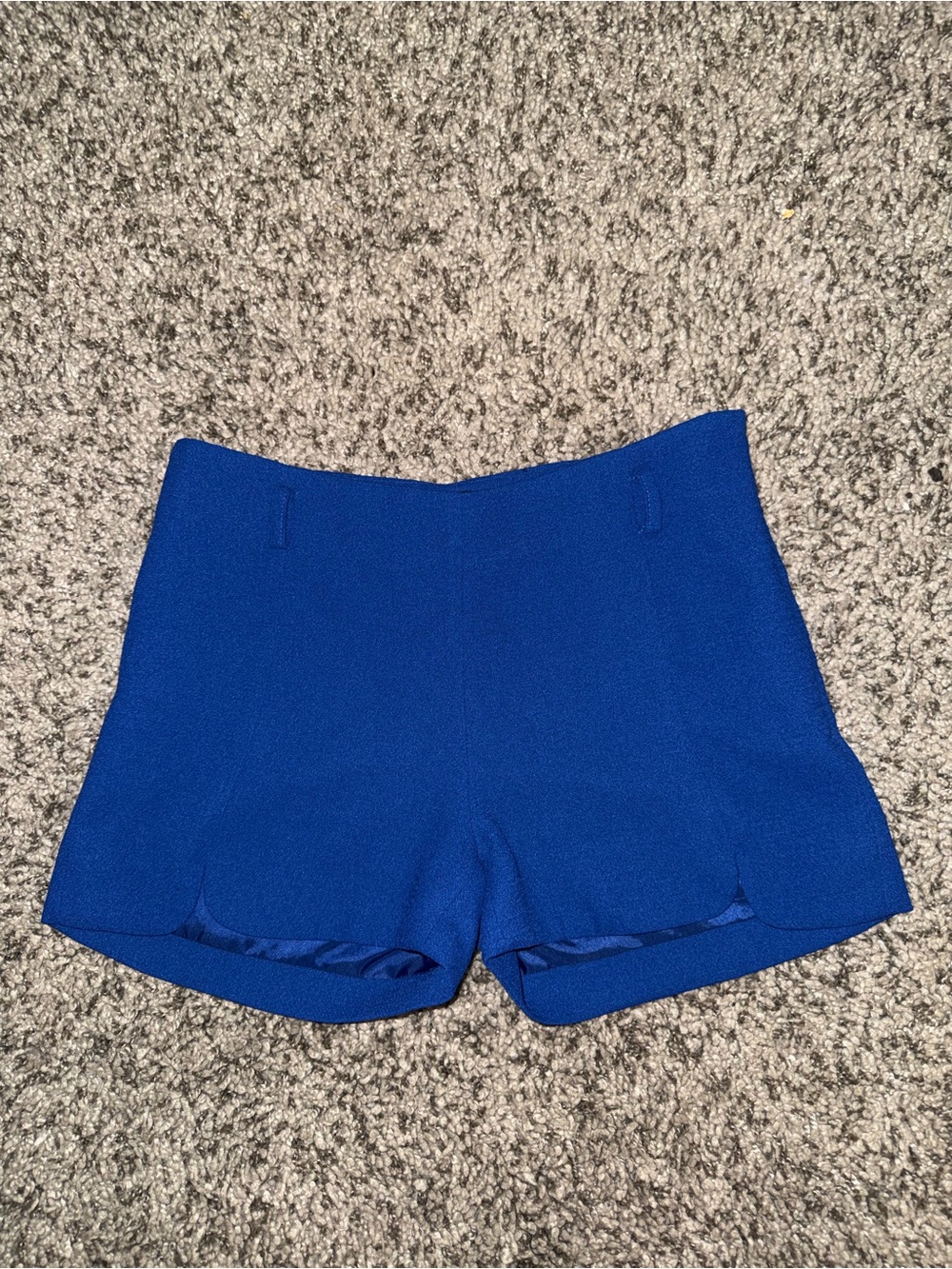 High-Waist Royal Blue Women's Tailored Shorts